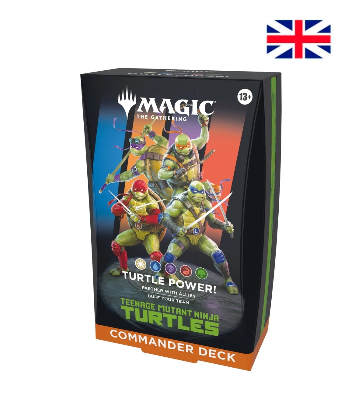 mazo de commander turtle power! de magic: the gathering | teenage mutant ninja turtles inglÉs